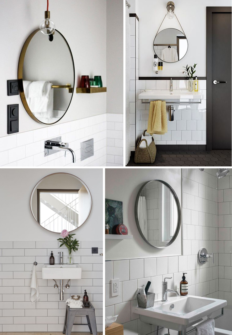 Easy Bathroom Decor Refresh A Round Bathroom Mirror Anne Sage