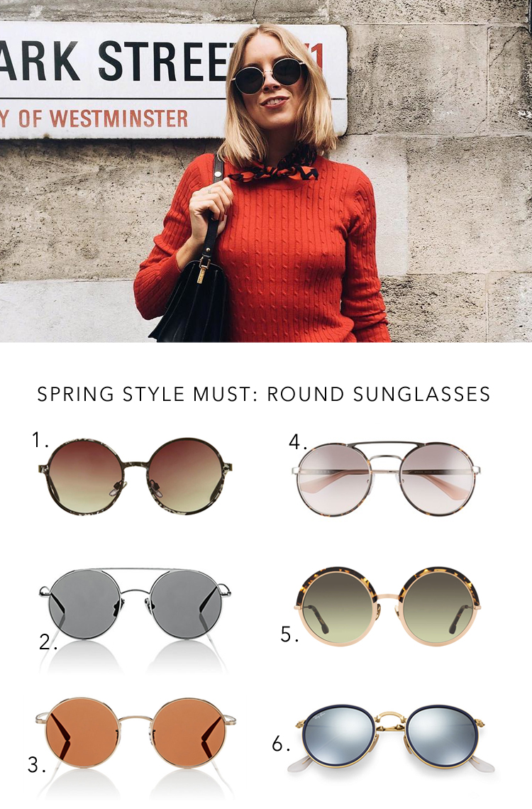best round sunglasses for spring via @citysage