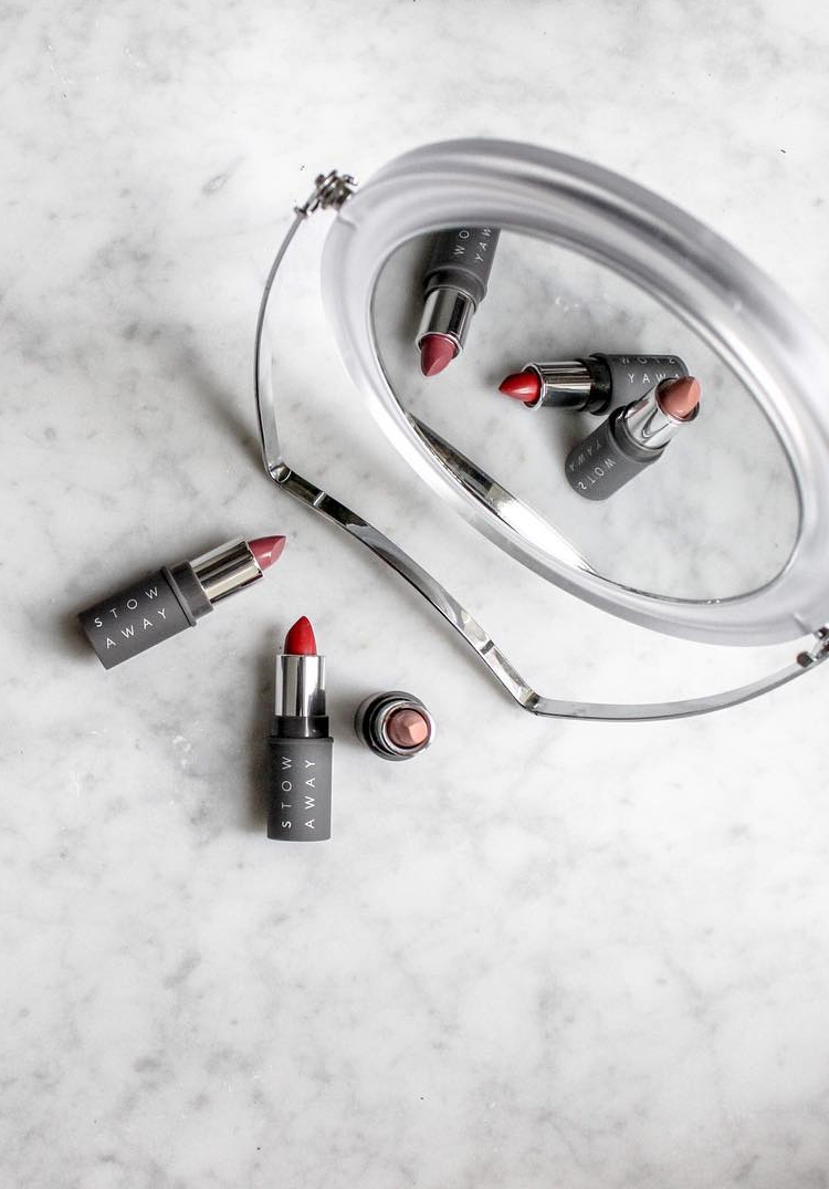 stowaway cosmetics classic lipstick colors via @citysage