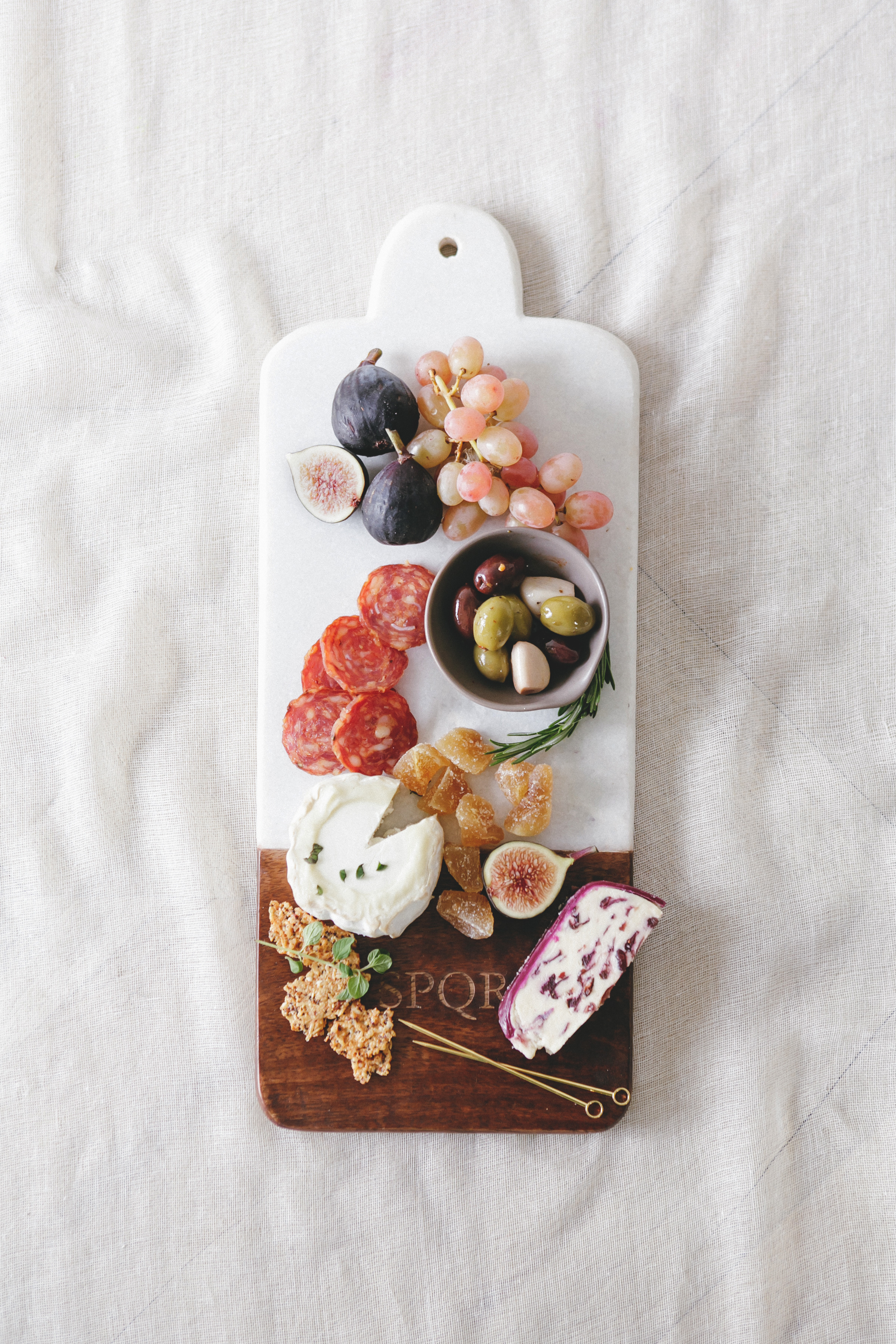 cheese board and charcuterie board for entertaining // anne sage