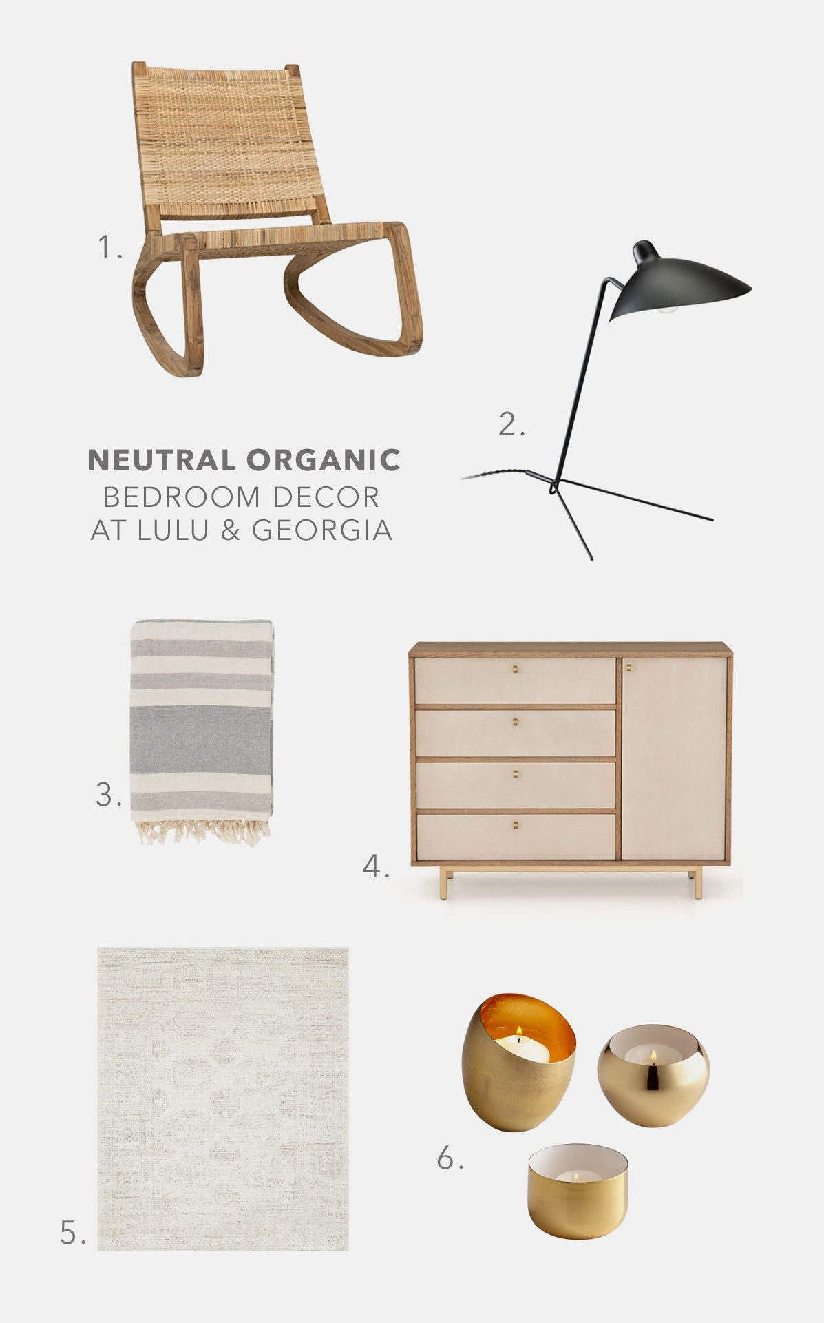 lulu & georgia shopping for neutral modern bedroom design