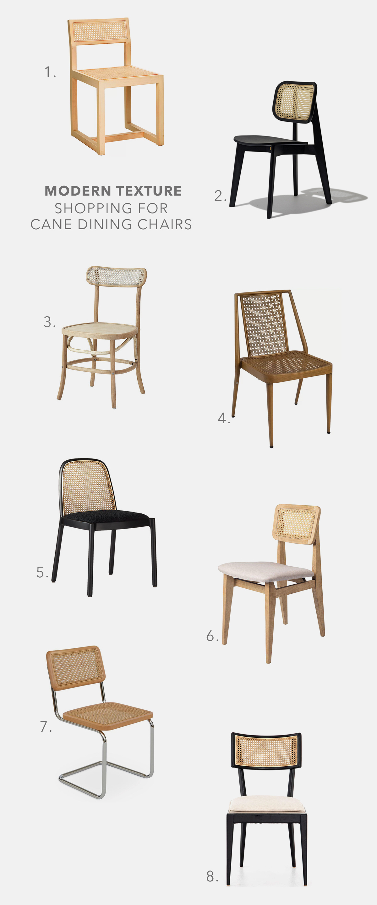 Cane Dining Chairs for Every Style of Decor - Anne Sage