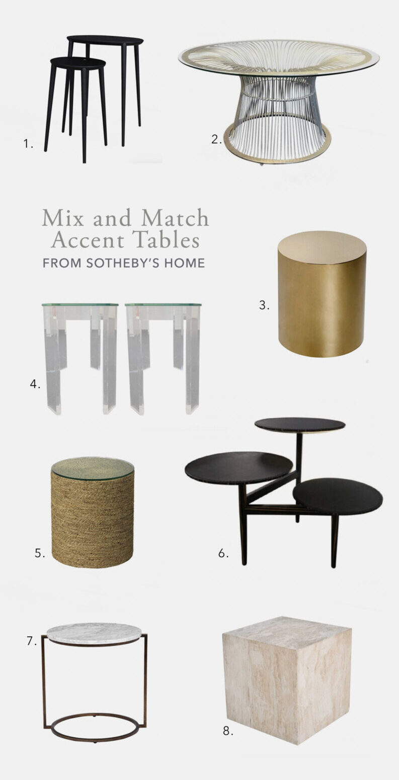 mix and match accent tables