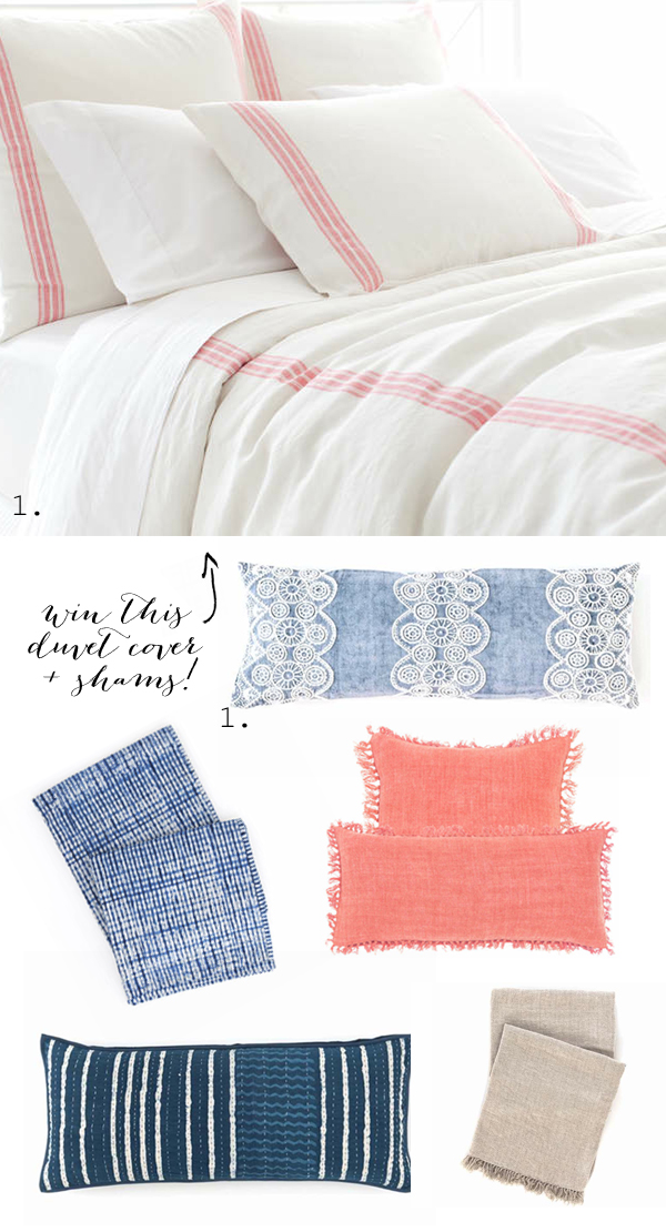 Linen bedding giveaway