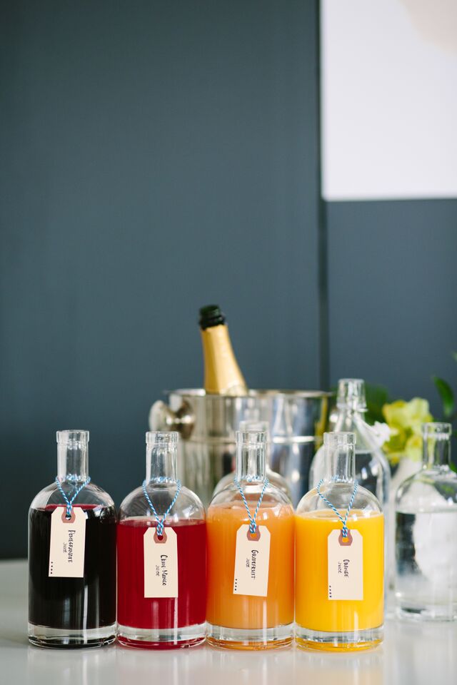 brunch mimosa bar via anne sage