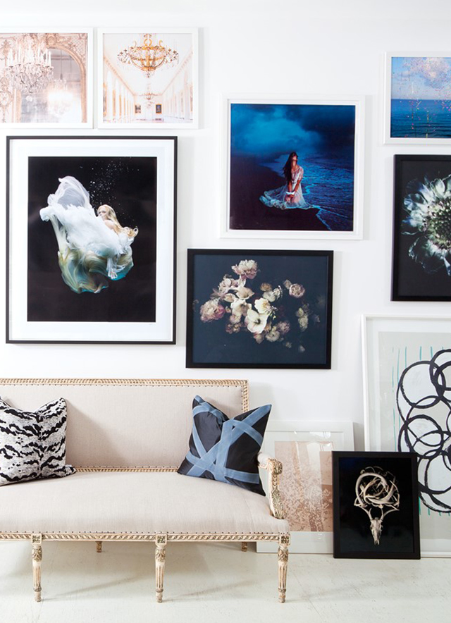 gallery wall inspiration via Anne Sage