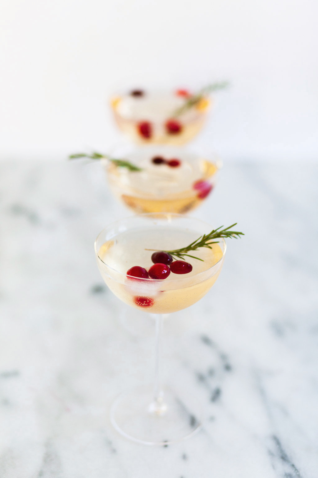 holiday cocktail recipe for cranberry sake punch via Anne Sage