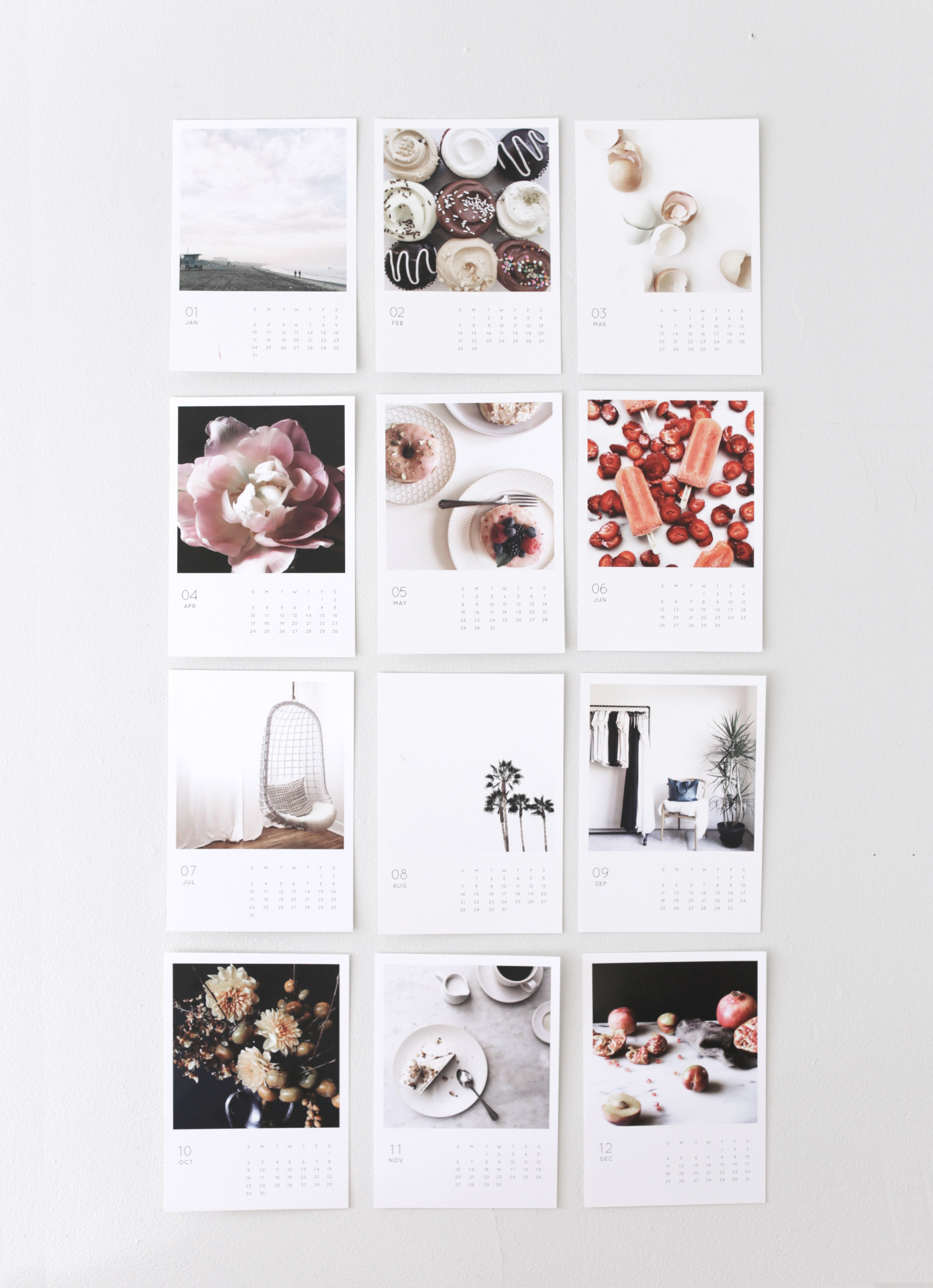 DIY calendar 2016 via Anne Sage