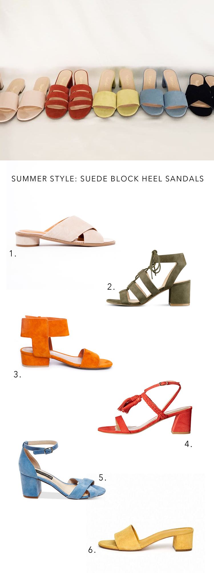 the best block heel suede sandals for summer via @citysage