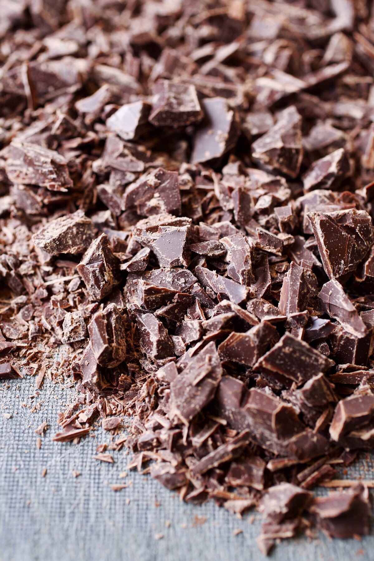 chopped chocolate for a traditional italian tiramisu recipe via @citysage