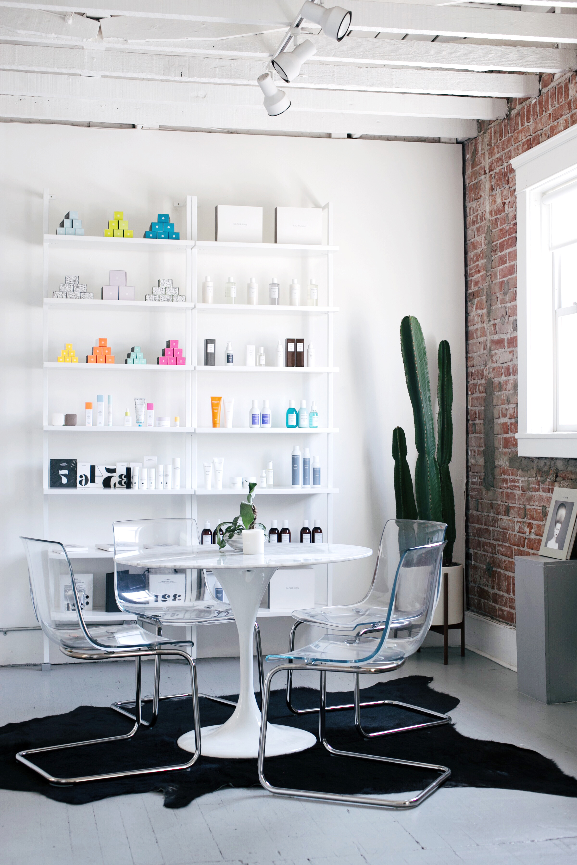 modern meets industrial office space with tulip table // anne sage - Anne  Sage