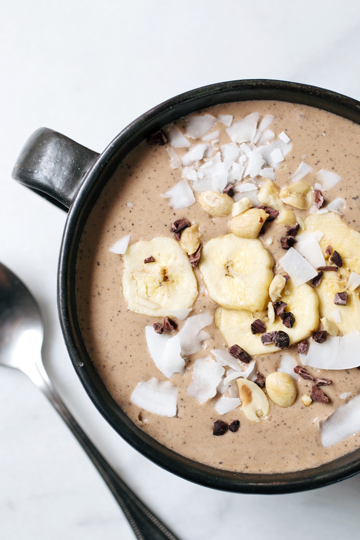Mocha Chai Smoothie Bowl Recipe with OLLY Smoothies - Anne Sage