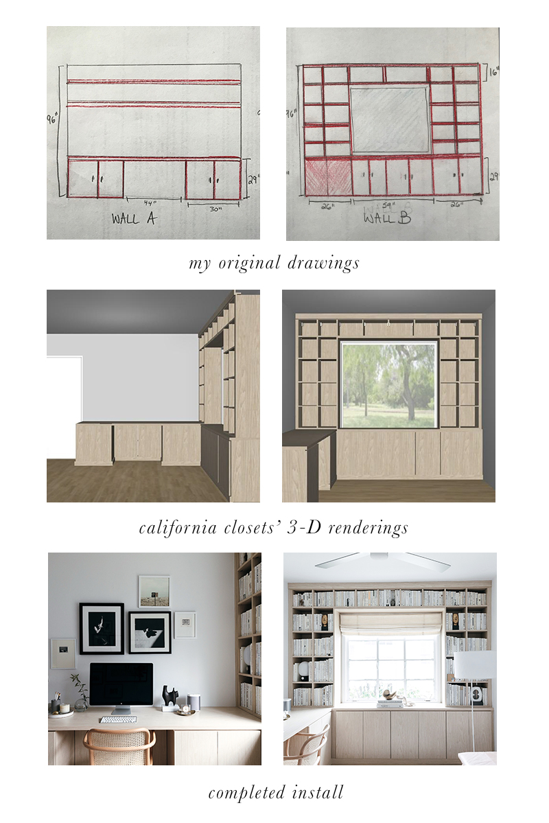 california closets design process for a neutral home office