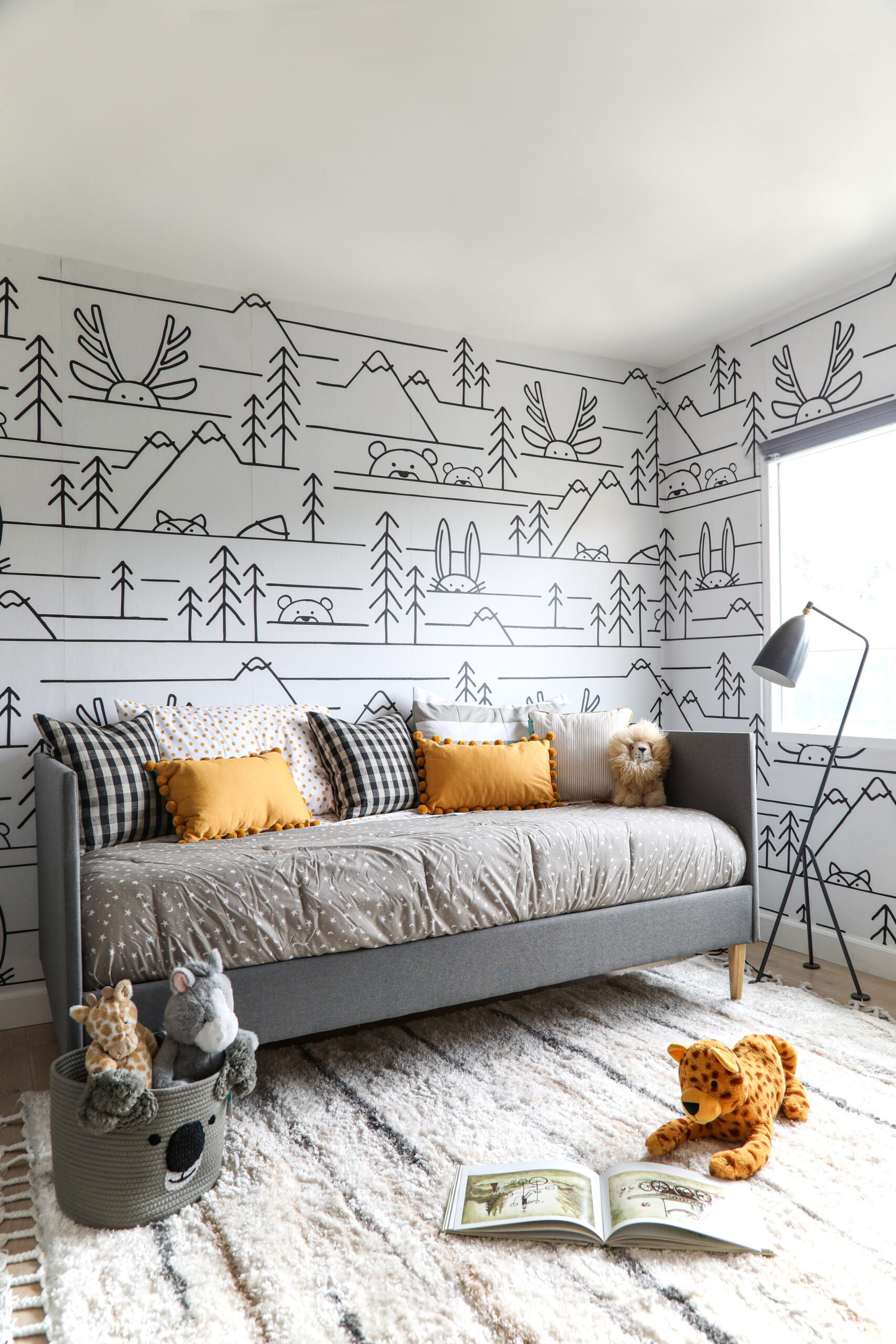 whimsical wallpaper kids bedroom